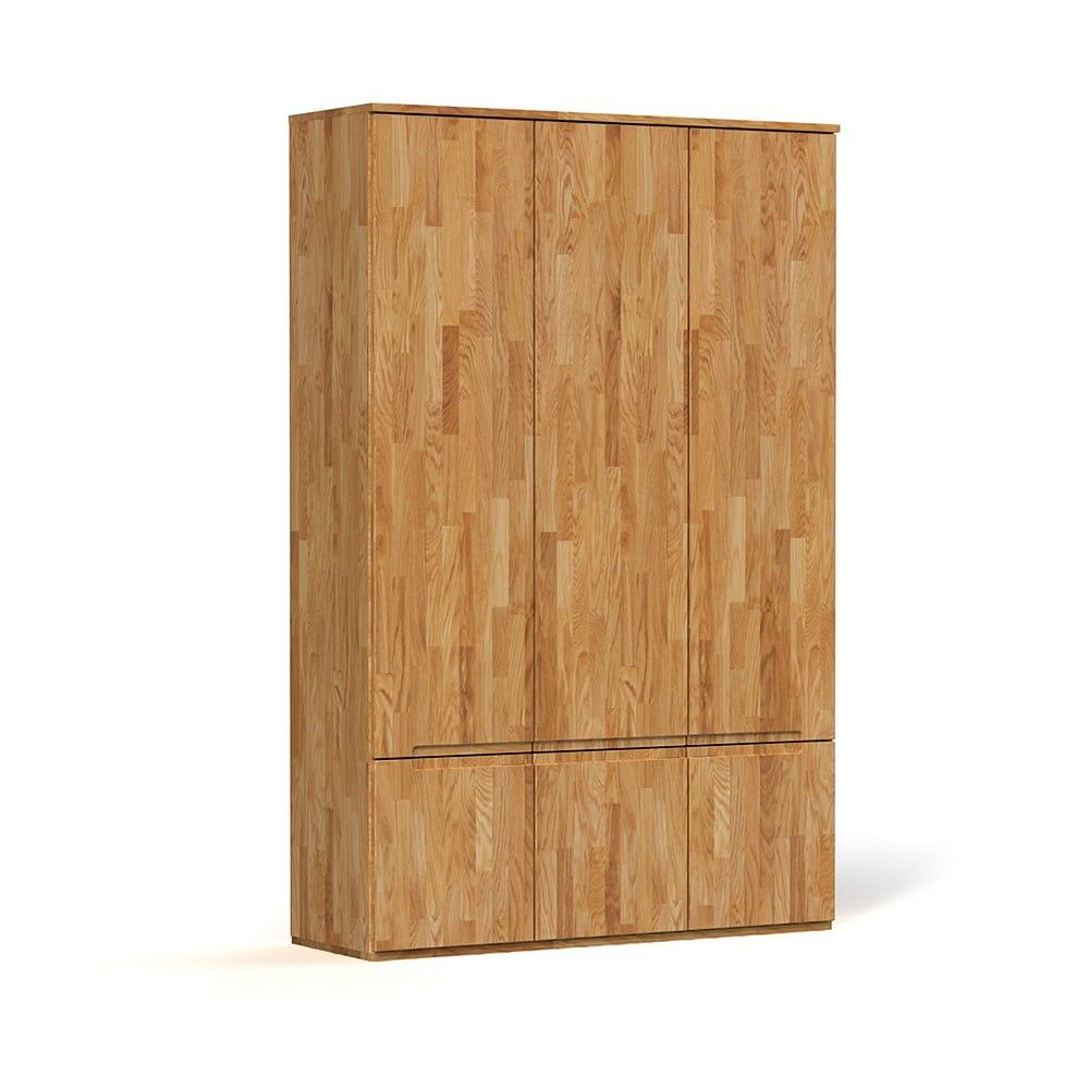 Šatníková skriňa z dubového dreva 135x206 cm Vento 3 - The Beds
