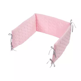 KLUPS Mantinel ochranný do postieľky 180x30 cm Velvet Pink