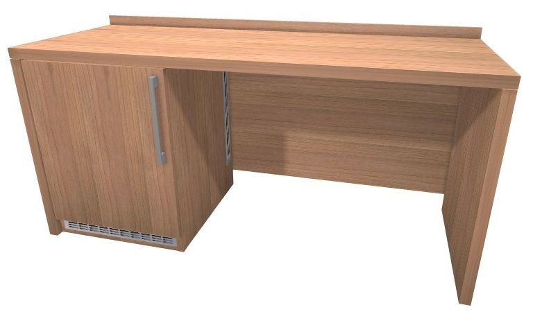 ALAX - SPA stôl so skrinkou na minibar 160x60