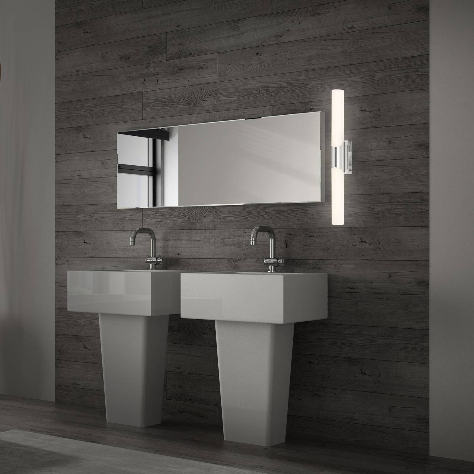 Briloner Kúpeľňové a zrkadlové svetlo Klak Brilo chróm 47cm, Kúpeľňa, kov, plast, 11W, L: 6.5 cm, K: 32cm