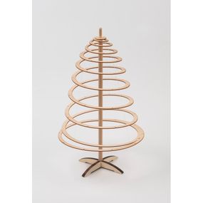 Drevený dekoratívny vianočný stromček Spira Mini, výška 42 cm