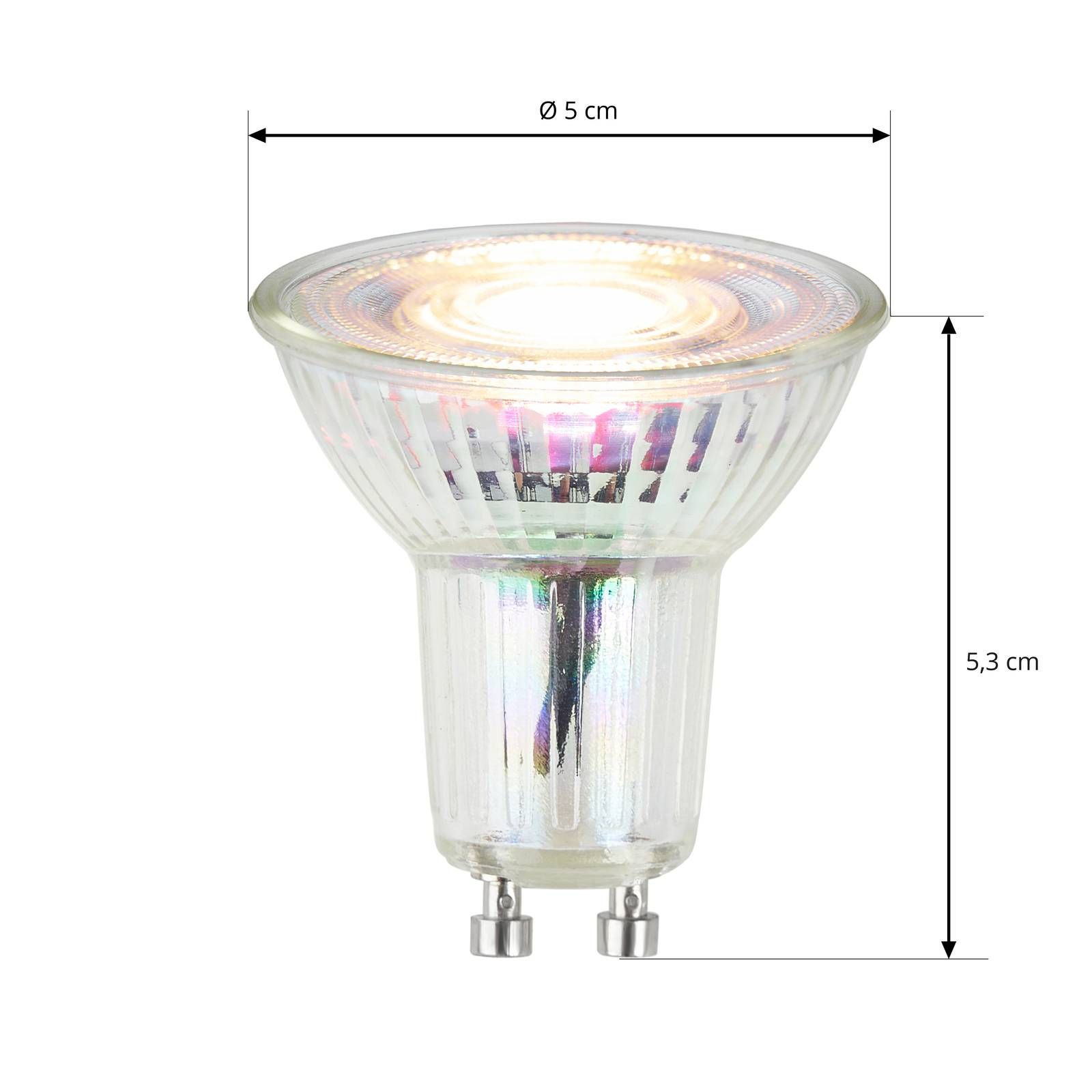 Arcchio LED reflektor GU10 3, 5W 3.000K 36° sklo, sklo, GU10, 3W, Energialuokka: E, P: 5.2 cm