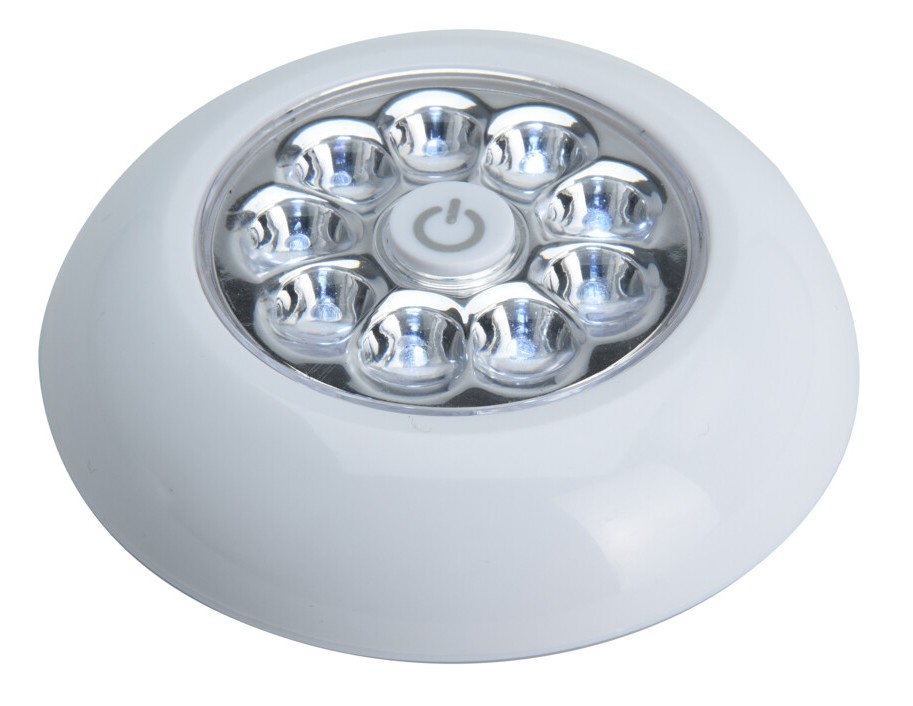 LED osvetlenie prenosné 9,5 cm, biele