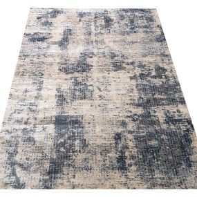 DomTextilu Dizajnový béžový koberec s melírovaním modrej farby 64397-238403