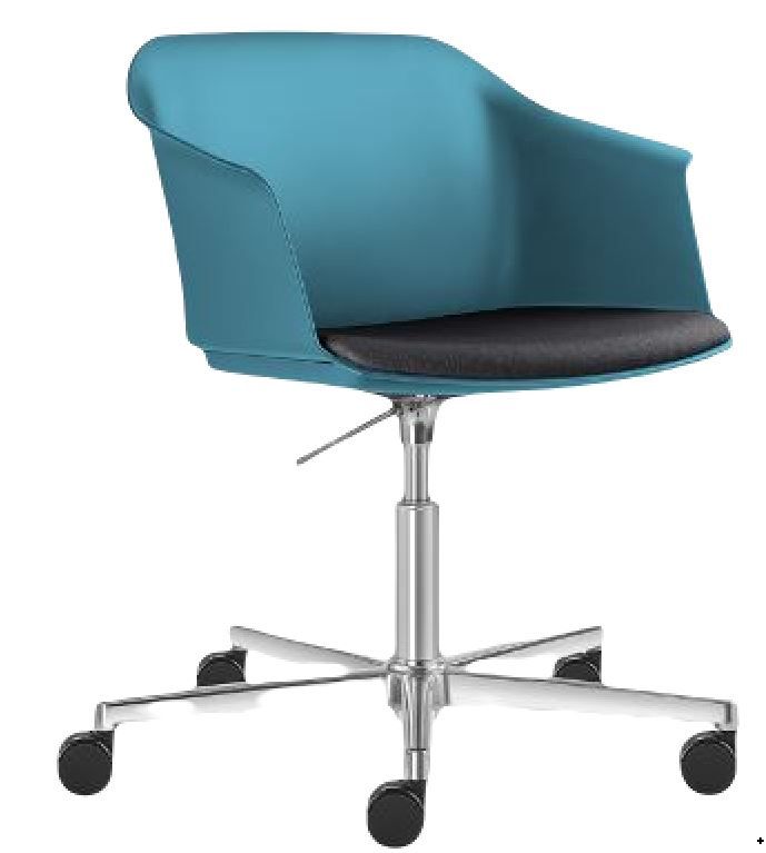 LD SEATING - Stolička WAVE 030,F37-N6 s čalúneným sedadlom