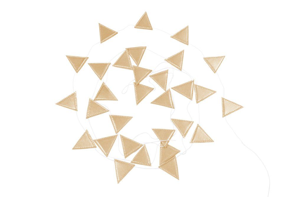 Girlanda trojuholníky 3,3 m - Gold