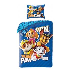 Halantex · Bavlnené posteľné obliečky Tlapková patrola - Paw Patrol - motív Team Patrol Win - 100% bavlna - 70 x 90 cm + 140 x 200 cm