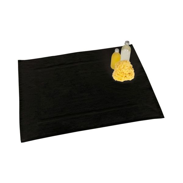 Čierna bavlnená kúpeľňová predložka Wenko, 50 × 70 cm