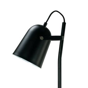 Dyberg Larsen Oslo stojaca lampa z kovu, čierna, Obývacia izba / jedáleň, oceľ, E14, 40W, K: 130cm