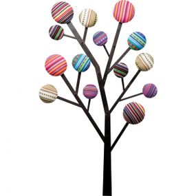 KARE Design Věšák na zeď Bubble Tree