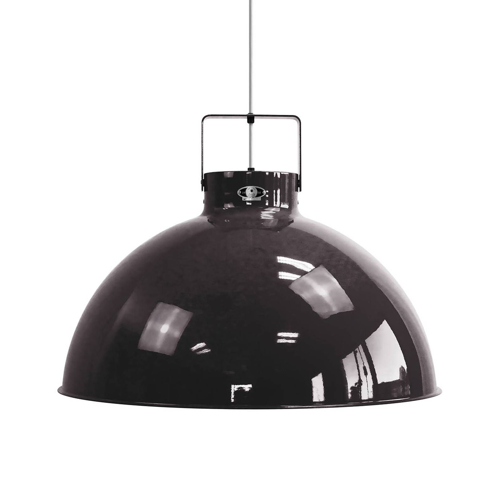 Jieldé Dante D675 závesná lampa, čierna, Ø 67, 5 cm, Obývacia izba / jedáleň, hliník, E27, 100W, K: 49cm