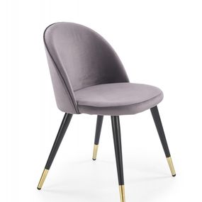 Dizajnová stolička Gole tmavo sivá