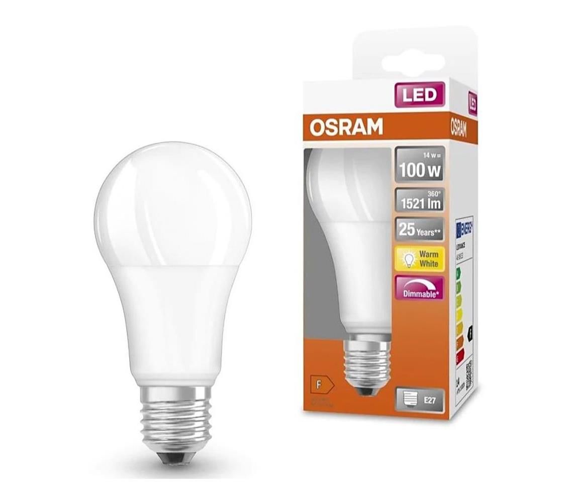 LED Stmievateľná žiarovka SUPERSTAR E27/14W/230V 2700K - Osram