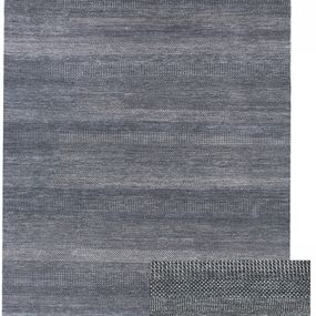Diamond Carpets koberce Ručne viazaný kusový koberec Diamond DC-MCN Dark blue / silver - 275x365 cm