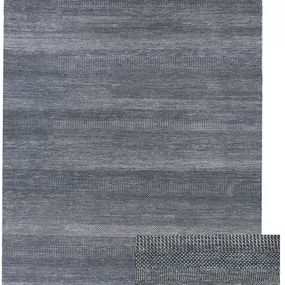 Diamond Carpets koberce Ručne viazaný kusový koberec Diamond DC-MCN Dark blue / silver - 365x550 cm