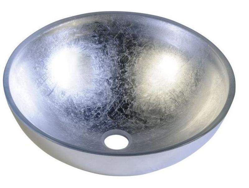 Sapho Murano - Umyvadlo na desku, 400x140 mm, stříbrná AL5318-52