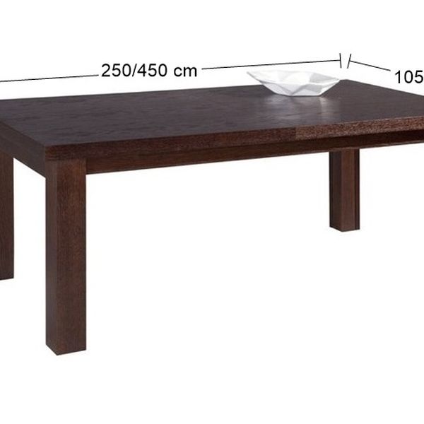 Rozkladací jedálenský stôl Kuba II 250/450 - drevo D16
