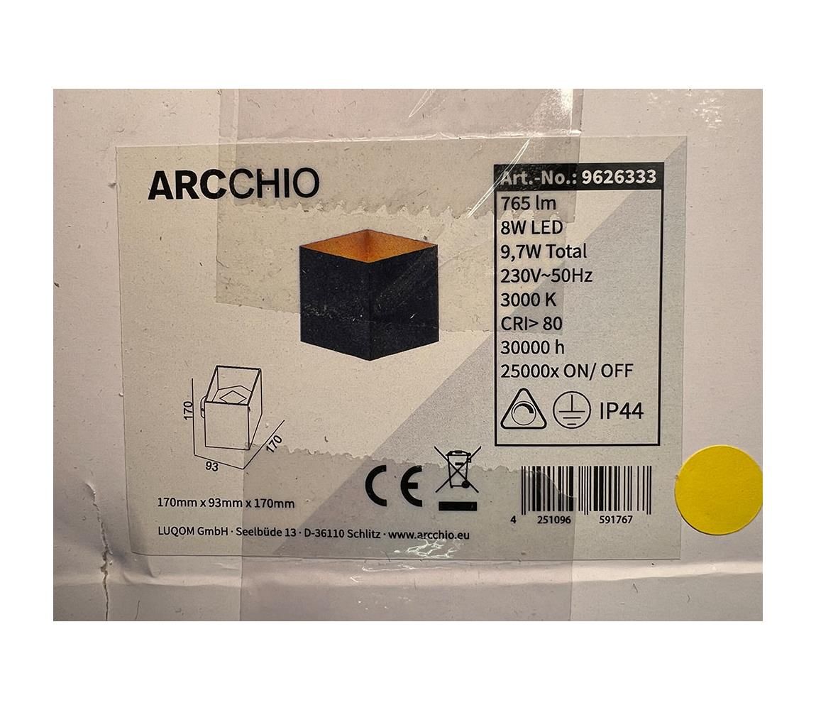 Arcchio - LED Vonkajšie nástenné svietidlo ALIMA LED/8W/230V