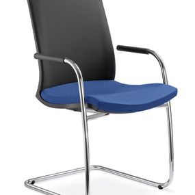 LD SEATING Konferenčná stolička LYRA NET 204-KZ-N2, kostra šedá