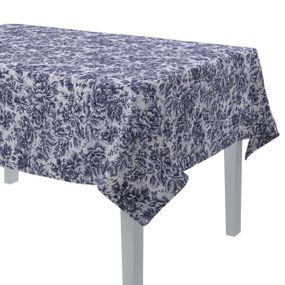 Dekoria Obrus na stôl obdĺžnikový, modrá a biela, 130 × 280 cm, Arte, 144-04