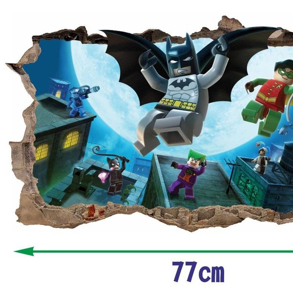 DomTextilu Nálepka na stenu Batman Superhero 47x77cm  41787 