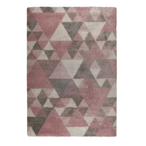 Ružovo-sivý koberec Flair Rugs Nuru, 80 × 150 cm