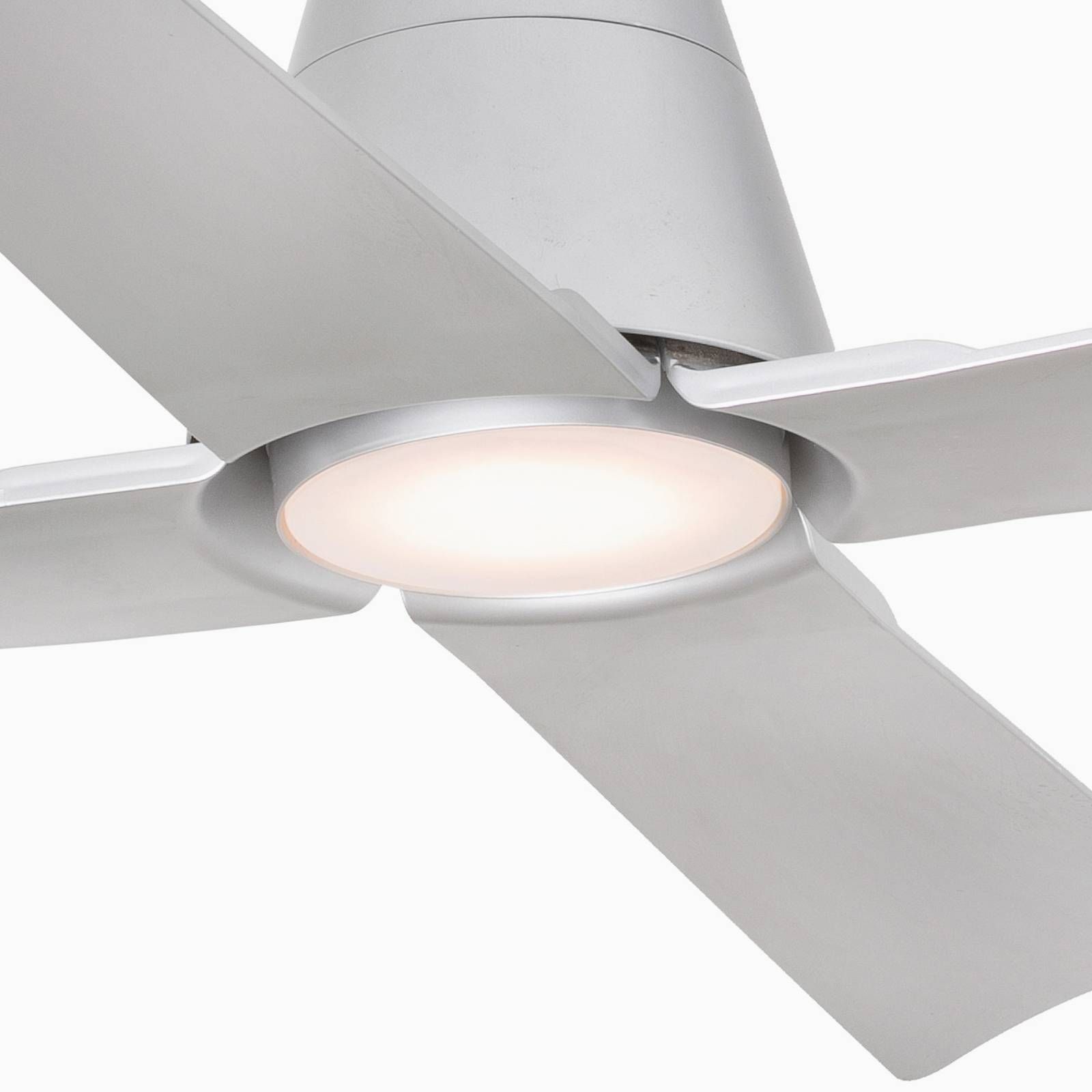 FARO BARCELONA Ventilátor Typhoon L LED svietidlo IP44 sivá, ABS, oceľ, 19W, K: 40cm