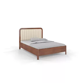 Svetlohnedá dvojlôžková posteľ z bukového dreva 160x200 cm Modena – Skandica
