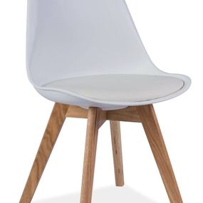 Jedálenská stolička Signal KRIS dub/biela