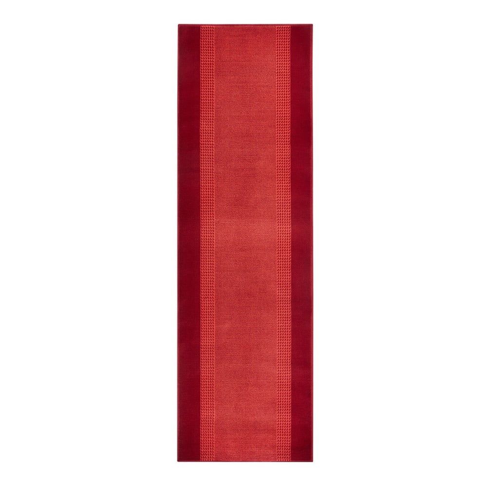 Červený behúň Hanse Home Basic, 80 x 350 cm