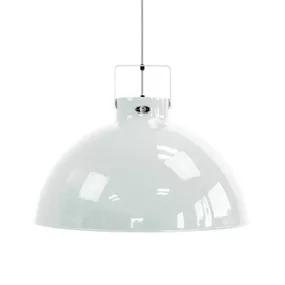 Jieldé Dante D675 závesná lampa, biela, Ø 67, 5 cm, Obývacia izba / jedáleň, hliník, E27, 100W, K: 49cm
