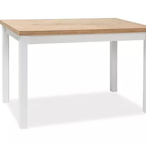 BONO jedálenský stôl 100x60 cm, dub Lancelot /biely matný