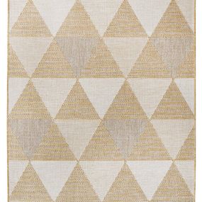 Kusový koberec Flat 21132 Ivory Silver/Gold 60x110 cm