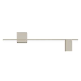 Vibia Structural 2610 nástenné LED, svetlosivé, Obývacia izba / jedáleň, hliník, plast, 12W, Energialuokka: D, P: 120 cm