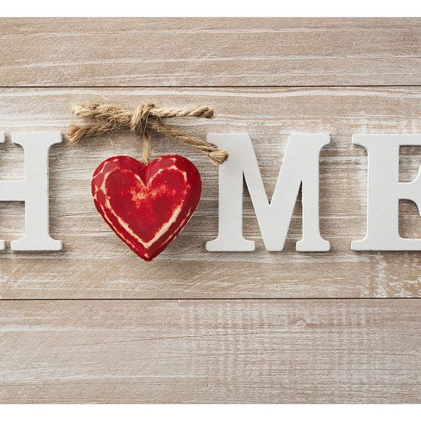 Samolepiaca tapeta s nápisom - Home Heart - 147x105