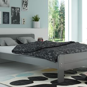Široká posteľ DALLASO 120x200cm GRAFIT