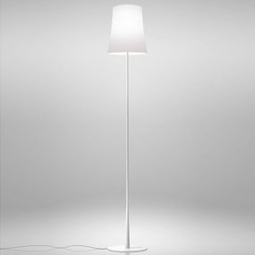 Foscarini Birdie Easy stojaca lampa biela, Obývacia izba / jedáleň, polykarbonát, lakovaný hliník, E27, 57W, K: 150cm