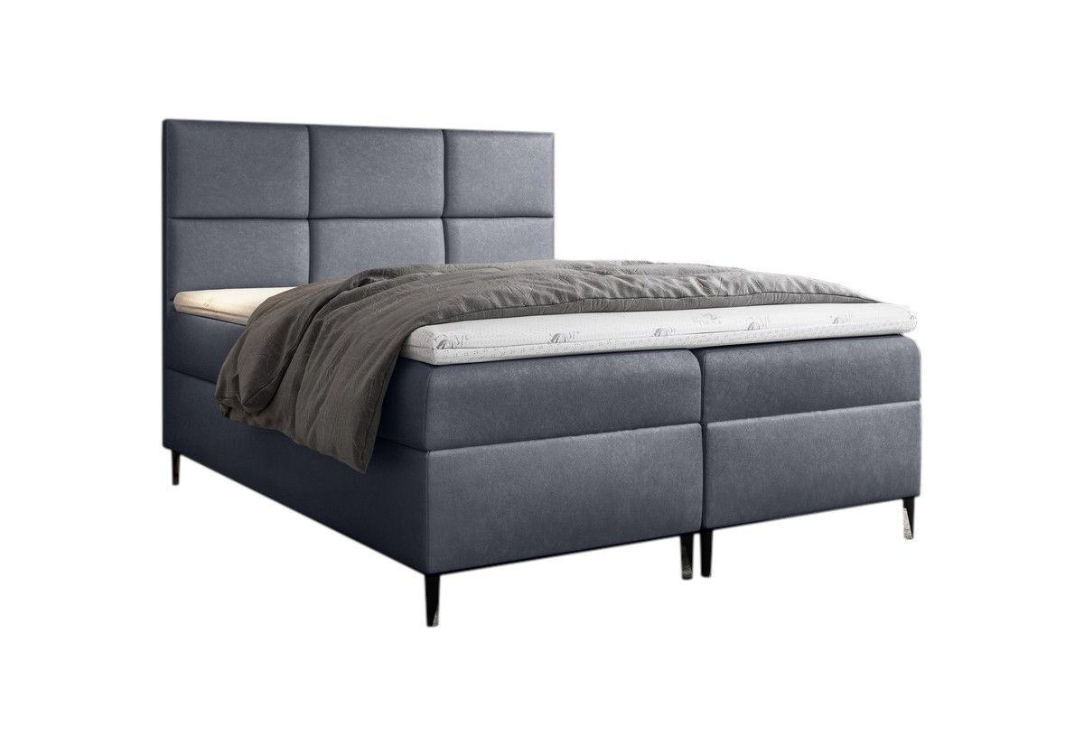 Expedo Čalúnená posteľ boxspring GRETA + topper, 200x200, fancy 90