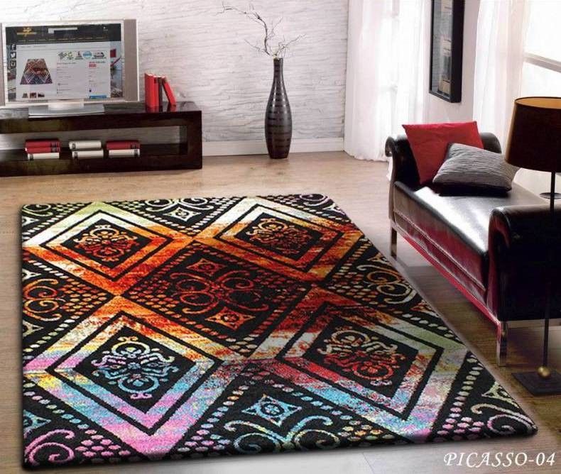 DomTextilu Kvalitný koberec s ornamentom na farebnom podklade 12475-113918