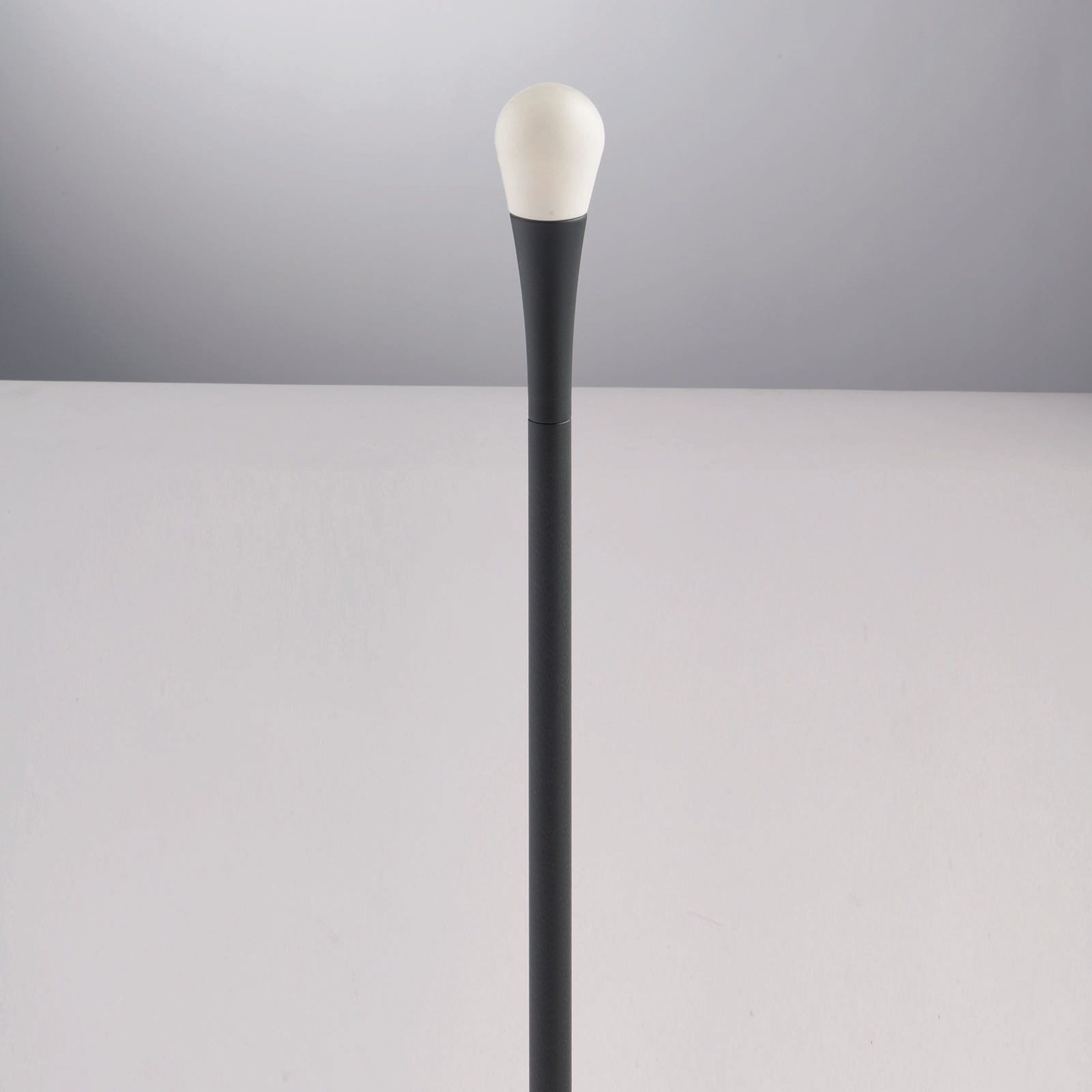 Eco-Light Chodníkové svietidlo Drop, IP65, 74 cm vysoké, odliatok hliníkovej zliatiny, plast odolný voči počasiu, G9, 28W, K: 74cm