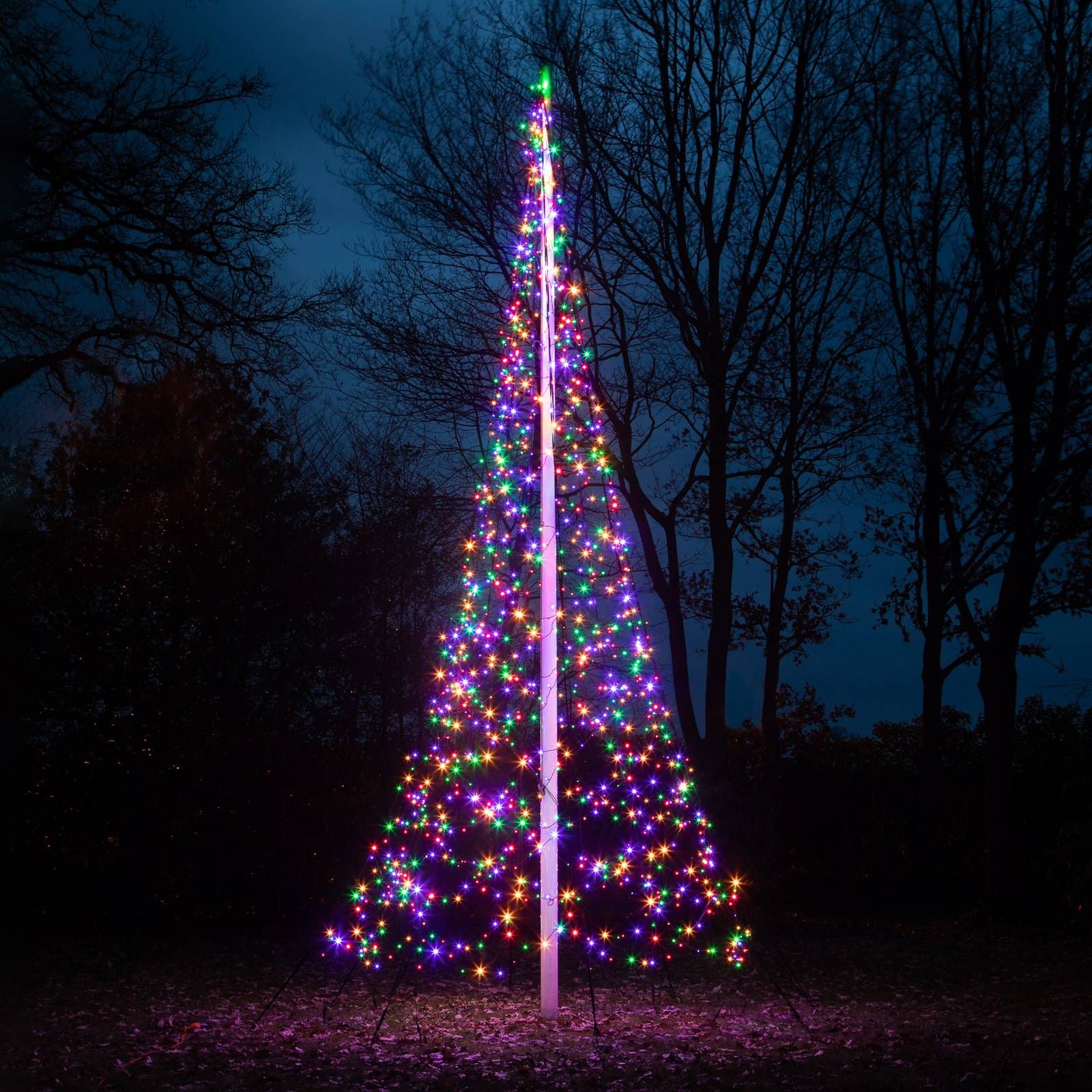 Fairybell Vianočný stromček bez stĺpa, 8 m, elastický pás z tkaniny, K: 800cm