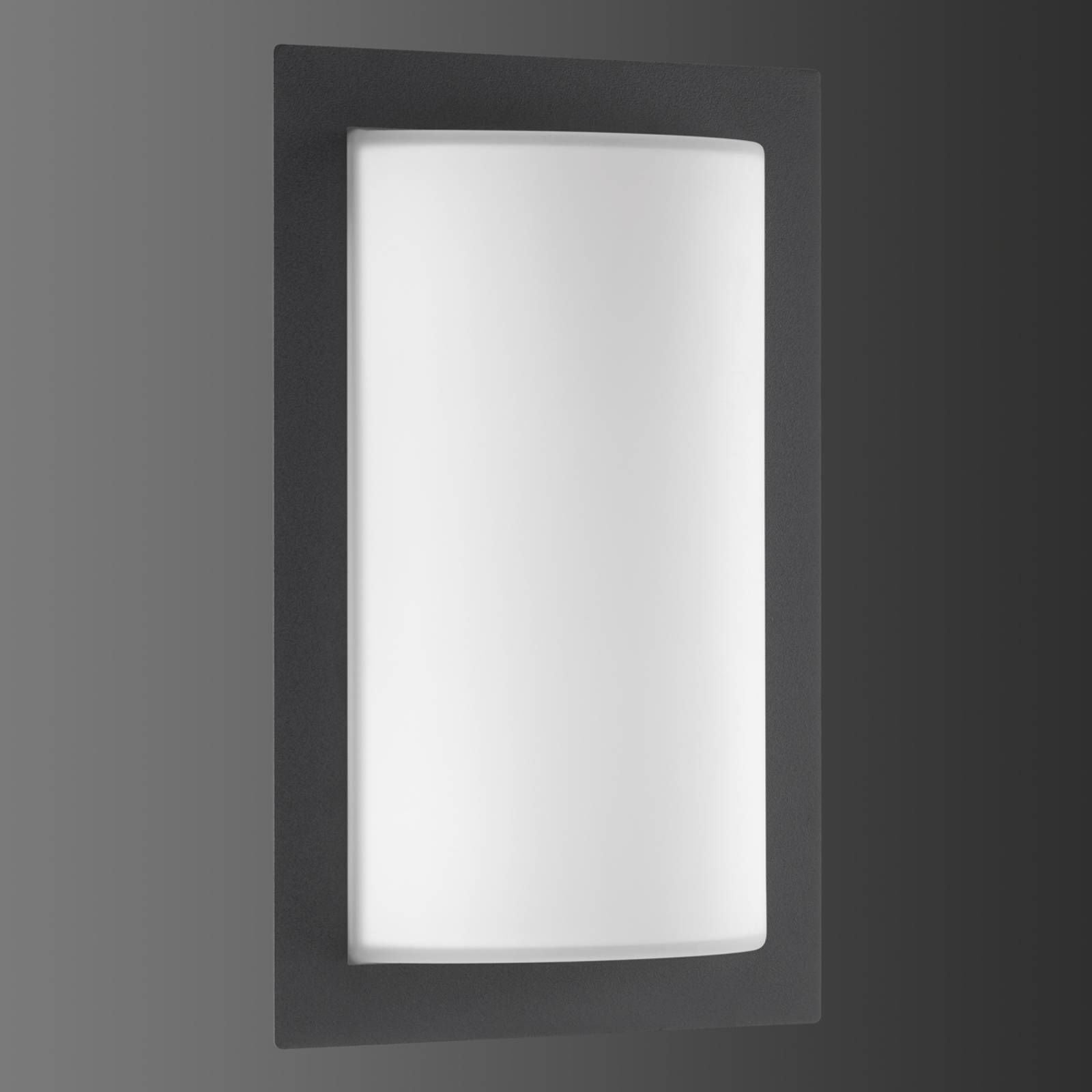 LCD S detektorom pohybu – vonkajšie LED svietidlo Luis, hliník, ušľachtilá oceľ, opálové sklo, 13W, L: 19.5 cm, K: 31cm