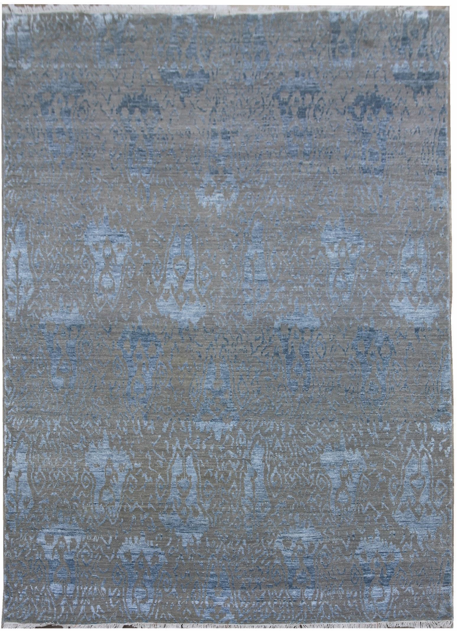 Diamond Carpets koberce Ručne viazaný kusový koberec Diamond DC-EKT 10 Silver / blue - 180x275 cm