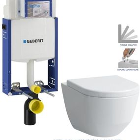 GEBERIT KOMBIFIX ECO, nádržka UP 320 bez tlačidla + WC LAUFEN PRO RIMLESS + SEDADLO 110.302.00.5 LP1