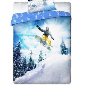 Bavlnené obliečky Sportivo Snowboard 003 - 160x200 cm