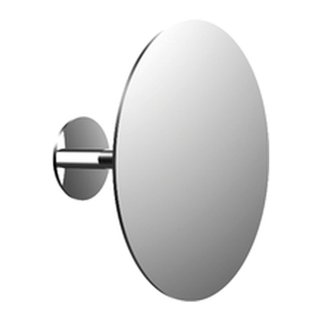 Emco Cosmetic mirrors Pure - Holiace a kozmetické zrkadlo s nástenným stojanom, nalepovacia verzia, Ø 153 mm, 5 násobné zväčšovanie, chróm 109400109