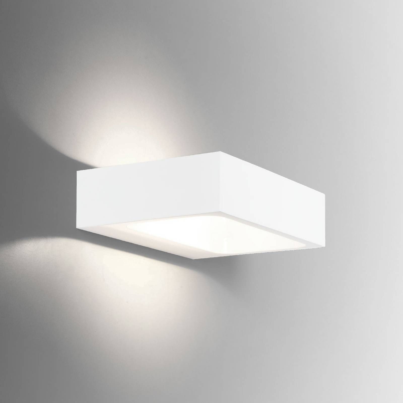 Wever & Ducré Lighting WEVER DUCRÉ Bento 1.3 nástenné LED, biele, Obývacia izba / jedáleň, hliník, 8W, L: 18 cm, K: 4.6cm
