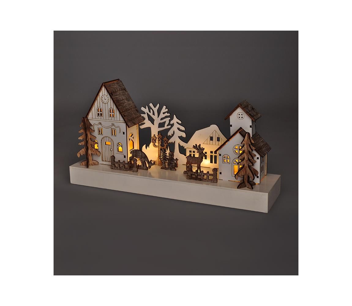 Solight 1V256 - LED Vianočná dekorácia LED/2xAA drevo