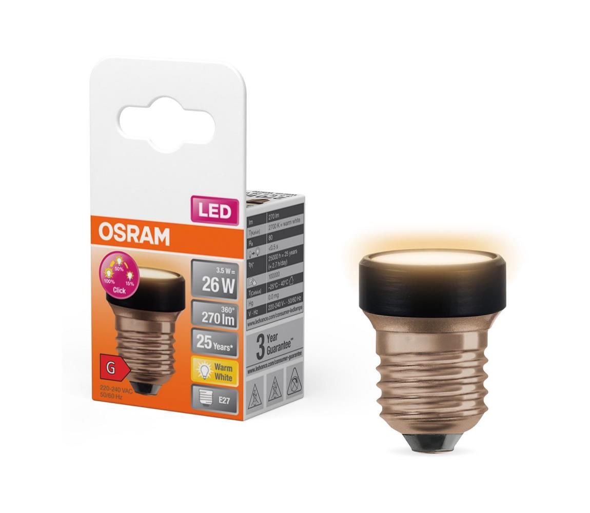 LED Stmievateľná žiarovka E27/3,5W/230V 2700K - Osram