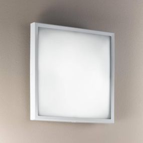 Fabas Luce Sklenené nástenné stropné svietidlo OSAKA 30 biele, Chodba, kov, sklo, E27, 42W, P: 30.5 cm, L: 30.5 cm, K: 10cm